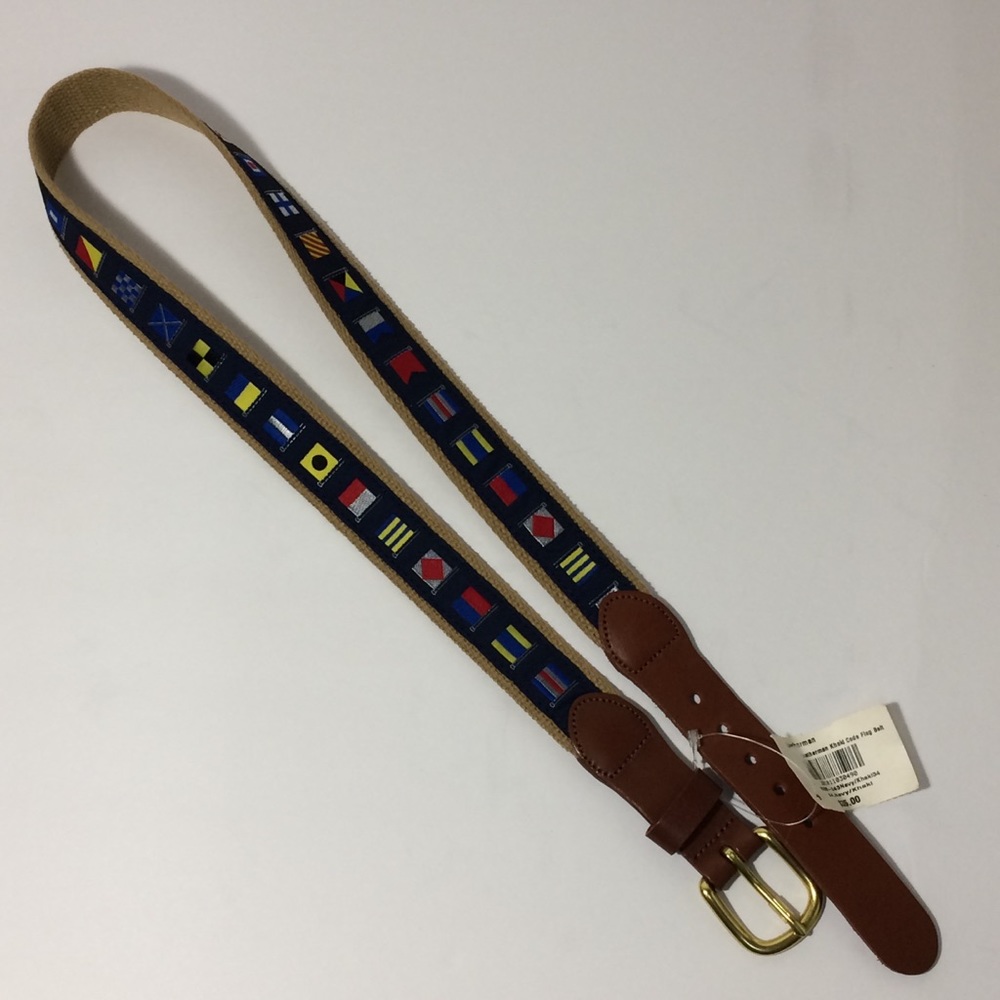 NWT Leatherman Khaki Signal Flag Belt Size 34